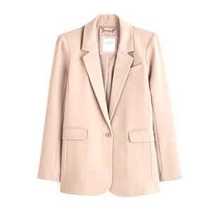 Abercrombie & Fitch Classic Suiting Blazer Color: TAN, XS